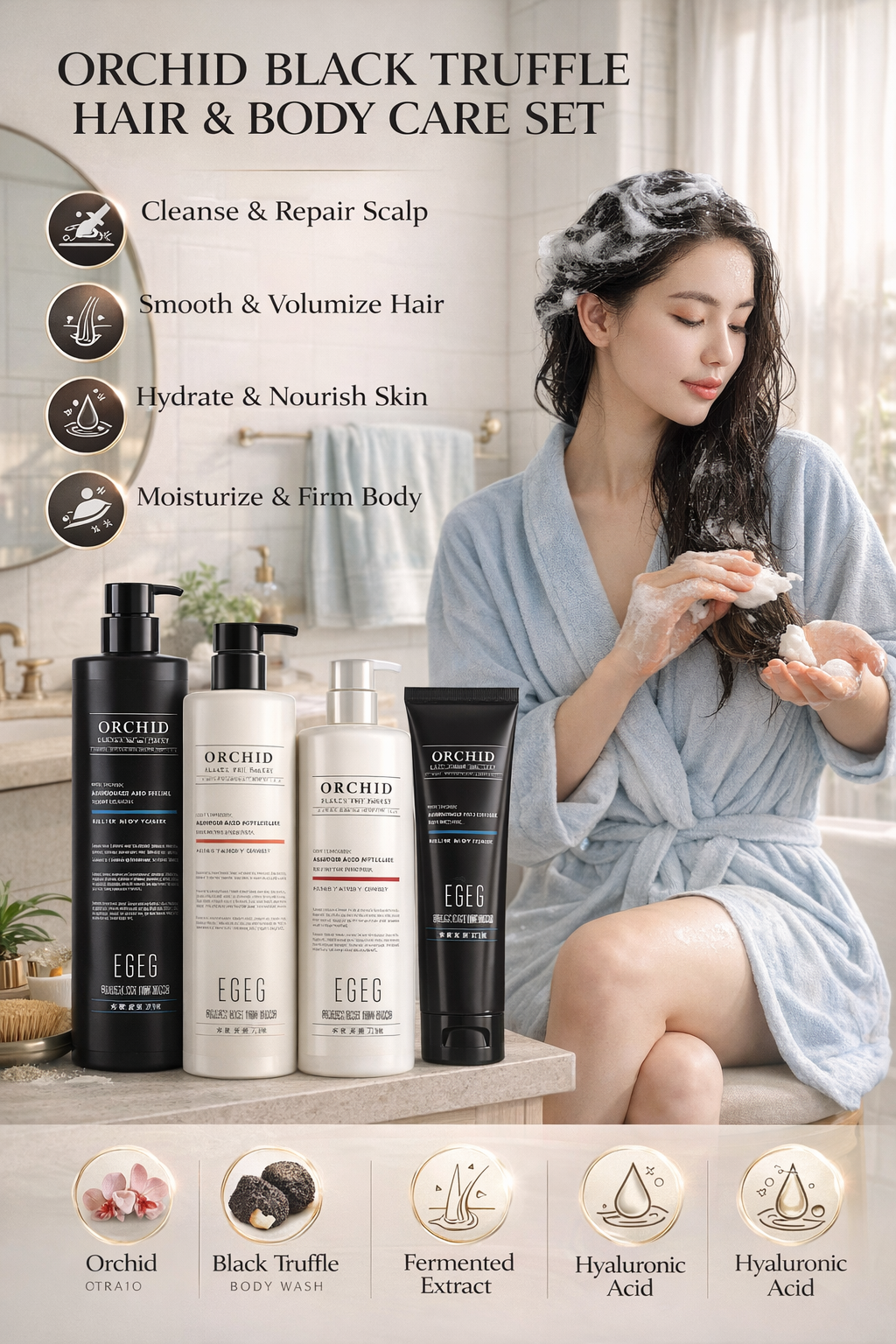 Premium Hair & Body Care Set