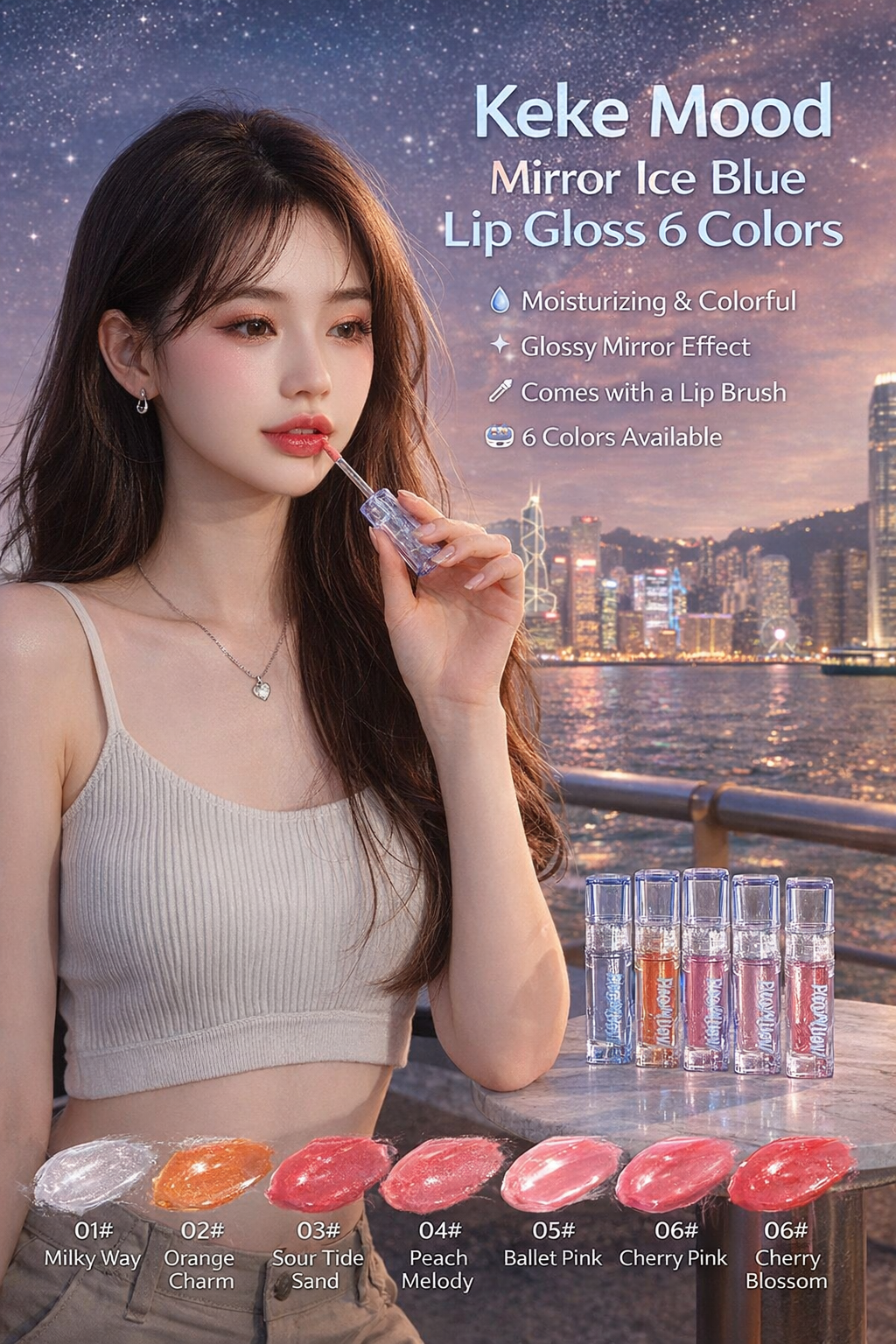 Keke Mood 6-Shade Lip Gloss