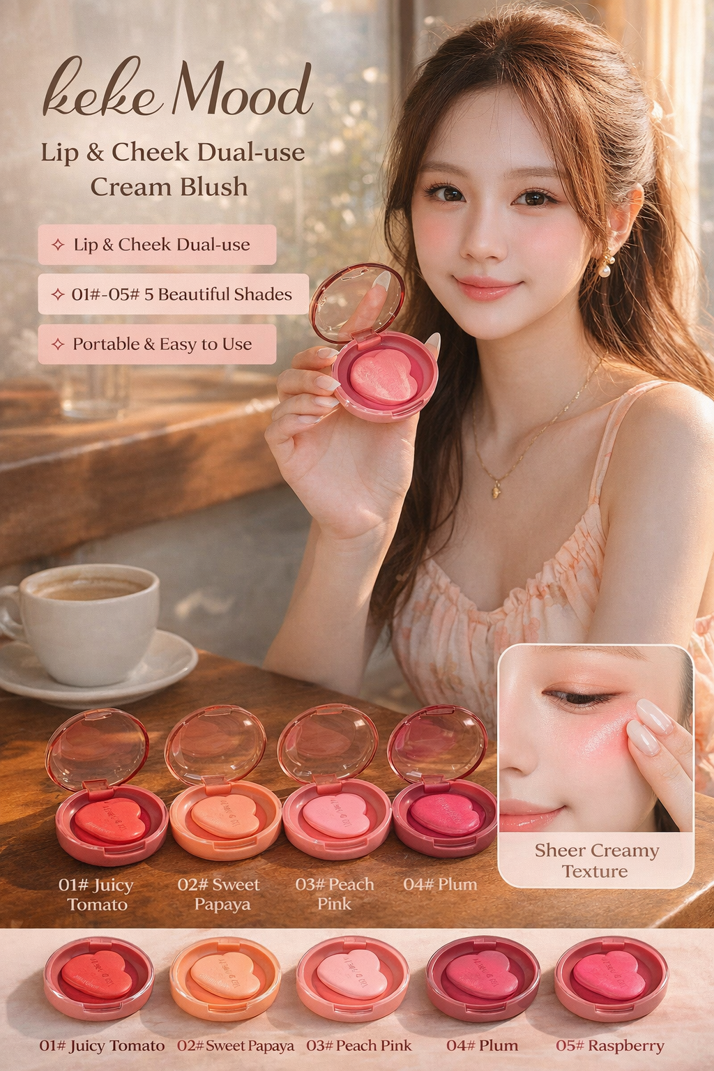 Keke Mood Dual Lip Cheek Balm