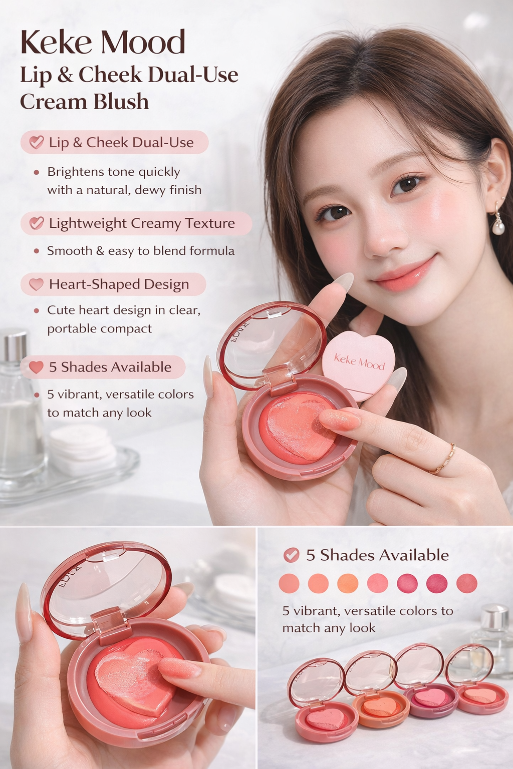 Keke Mood Dual Lip Cheek Balm