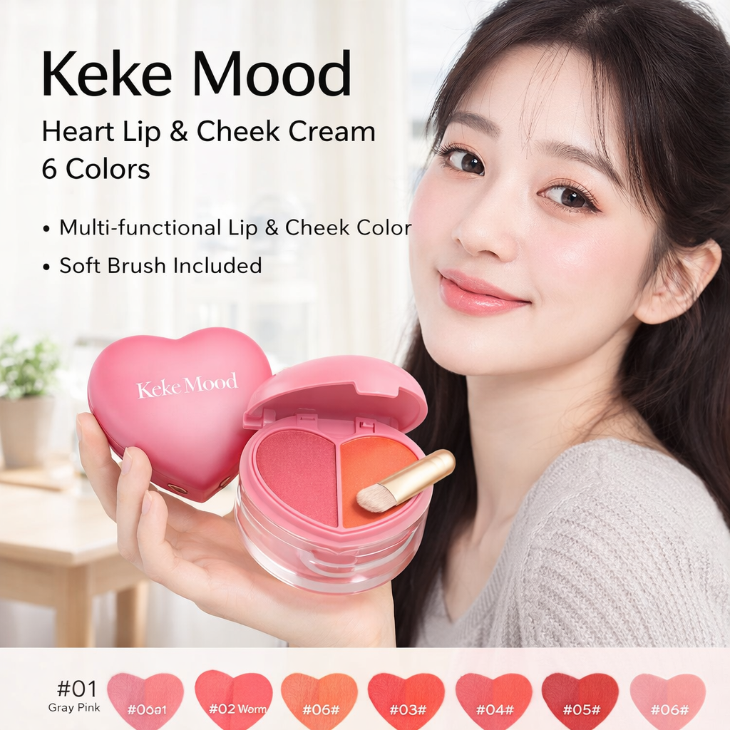 Keke Mood Dual-use Lip Cheek Makeup
