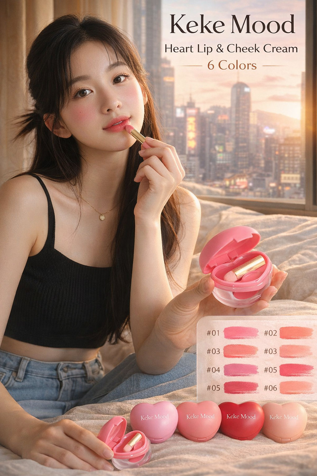 Keke Mood Dual-use Lip Cheek Makeup