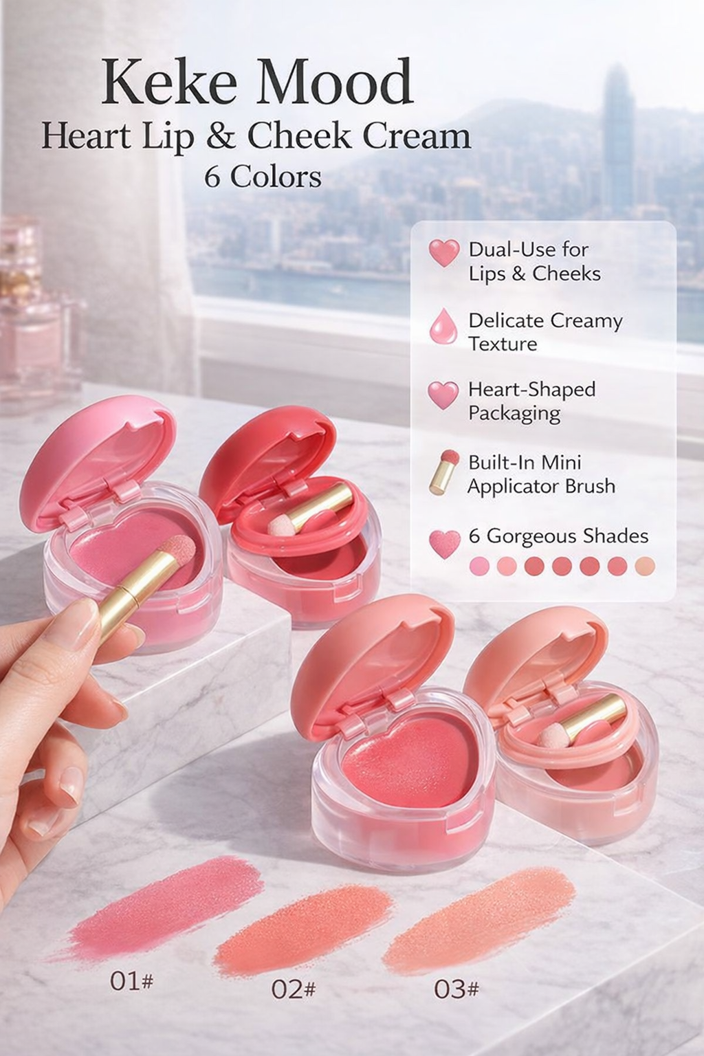 Keke Mood Dual-use Lip Cheek Makeup