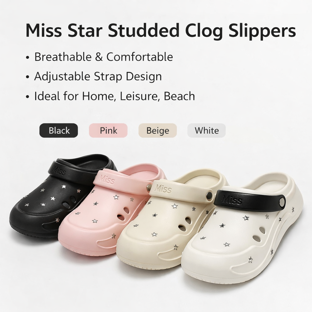 Women's Star Decorated Clogs