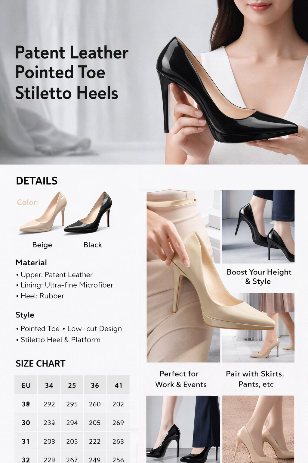 Women's Pointed Toe Pumps