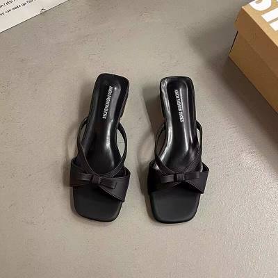 Women's 4CM Bow Mule Slides