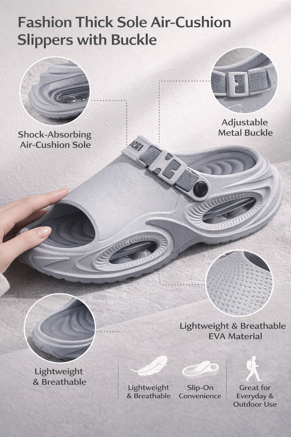 Men's EVA Adjustable Slippers