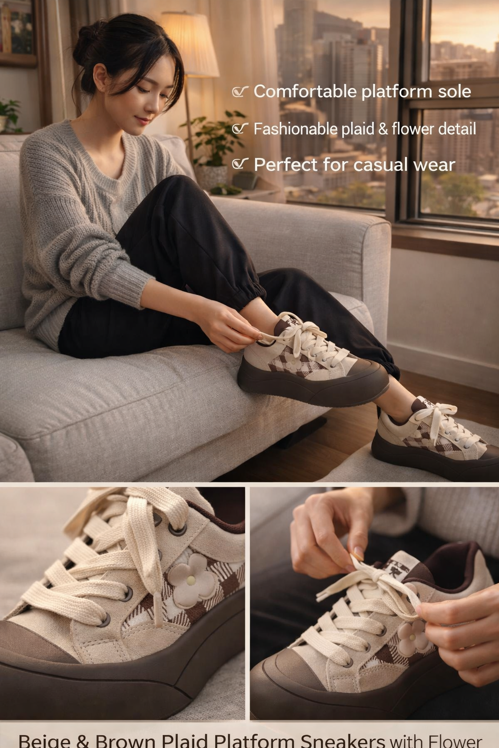 Women's Floral Platform Shoes