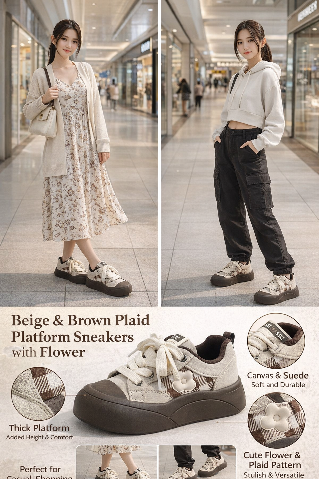 Women's Floral Platform Shoes