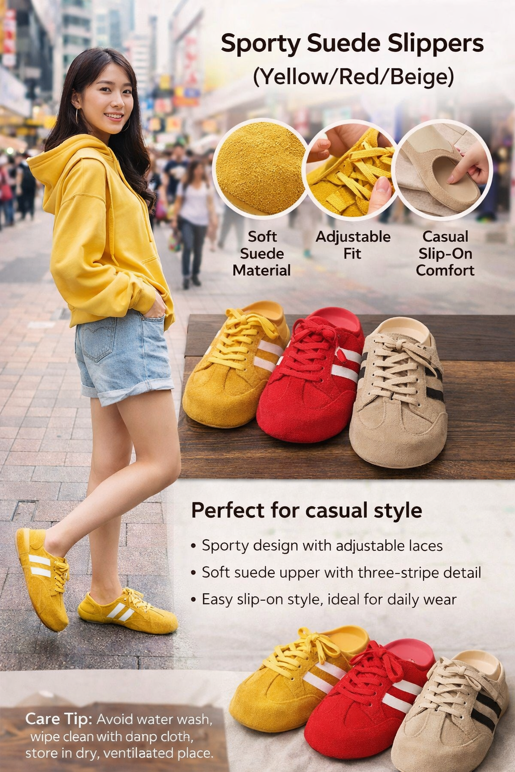 Women's Suede Casual Slippers