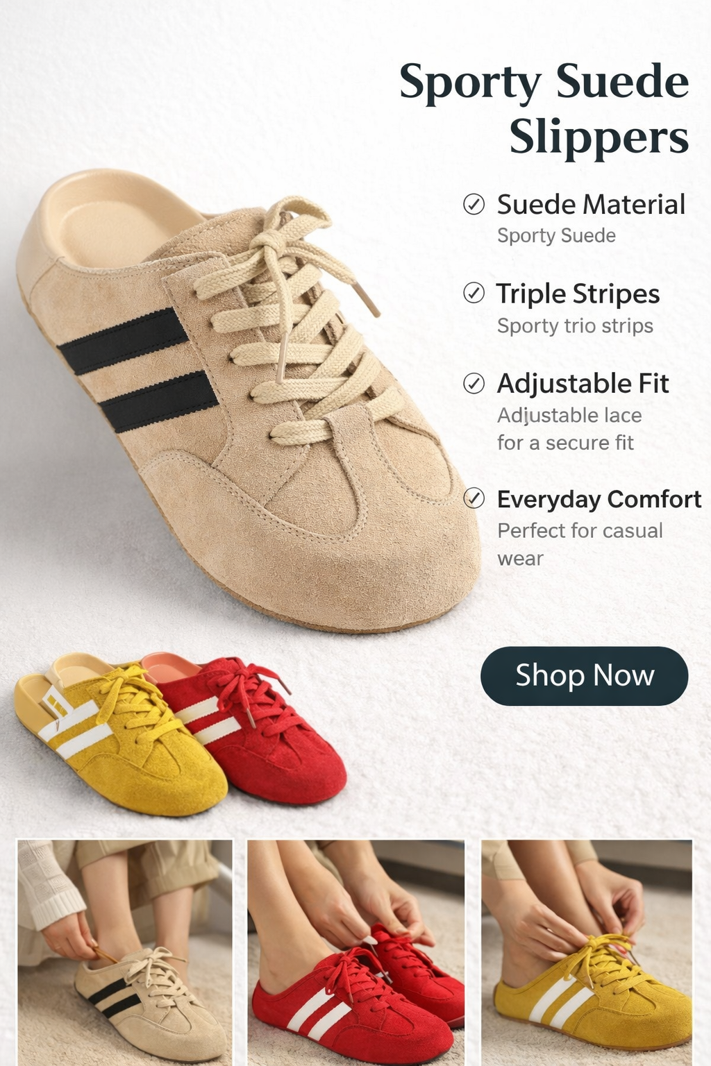 Women's Suede Casual Slippers