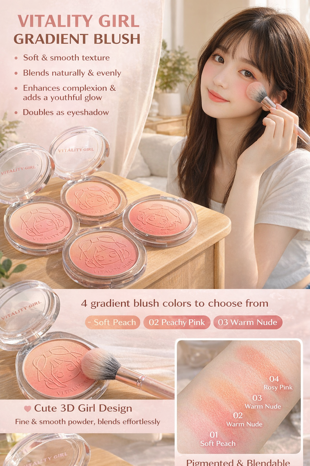 Kakashow Girl Gradient Blush