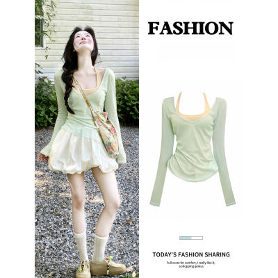Women's Knitted Halter Neck Short Slim Top