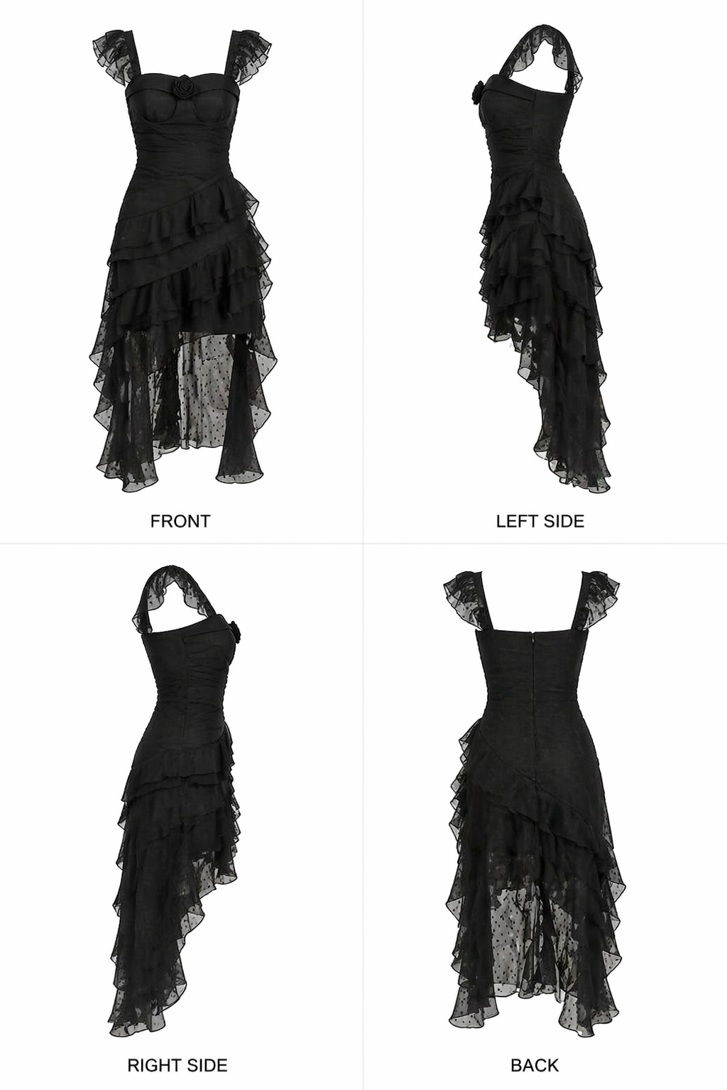 Chiffon Square Neck Women Dress