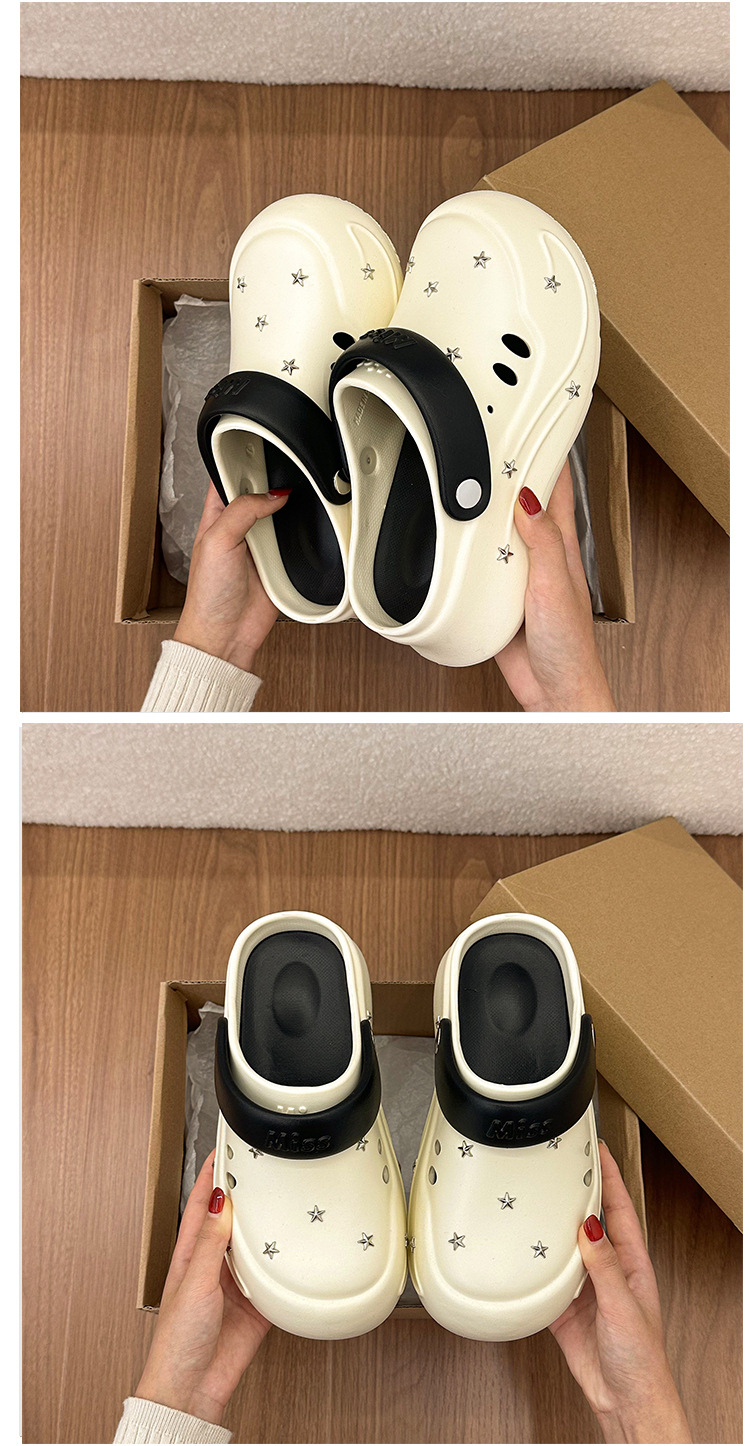 Women's Star Decorated Clogs