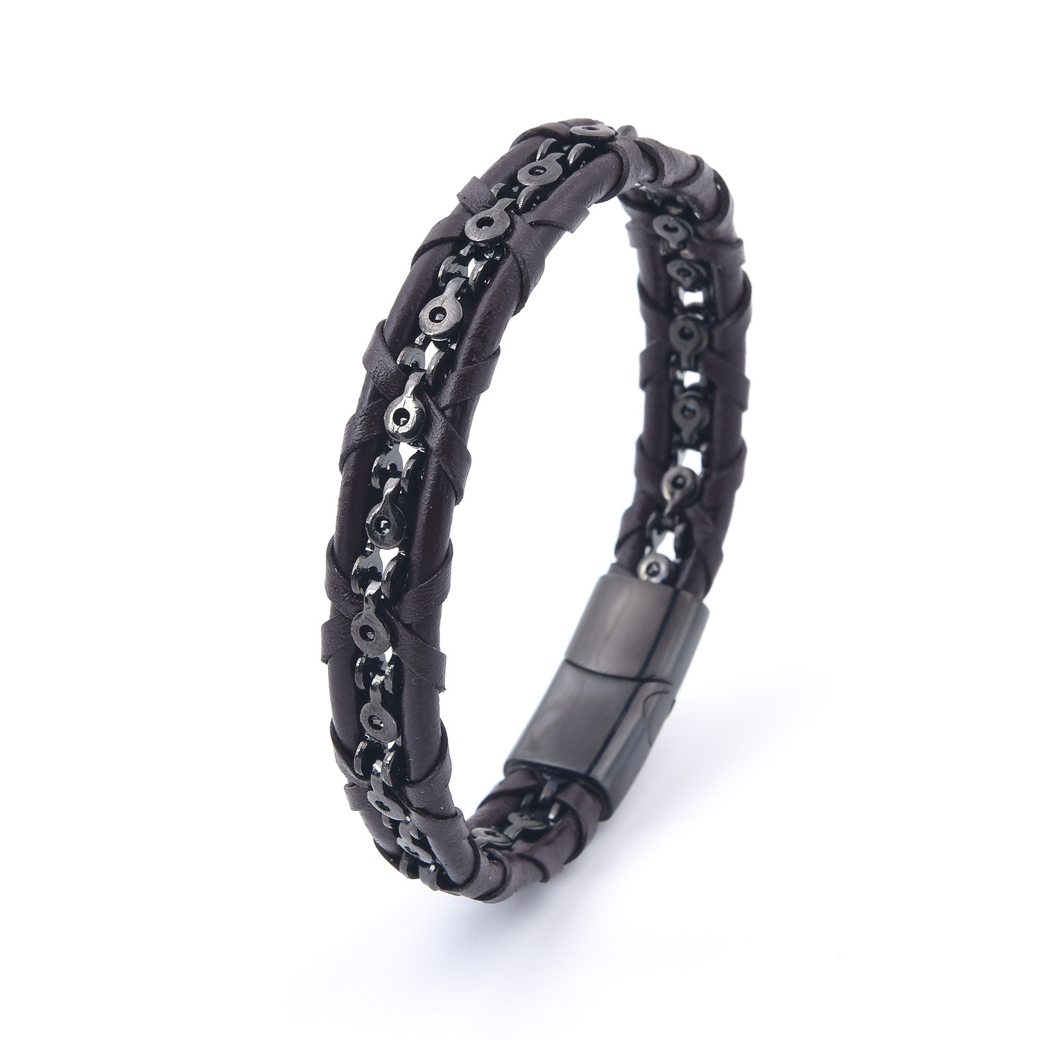 Men's Retro Punk Leather Bracelet