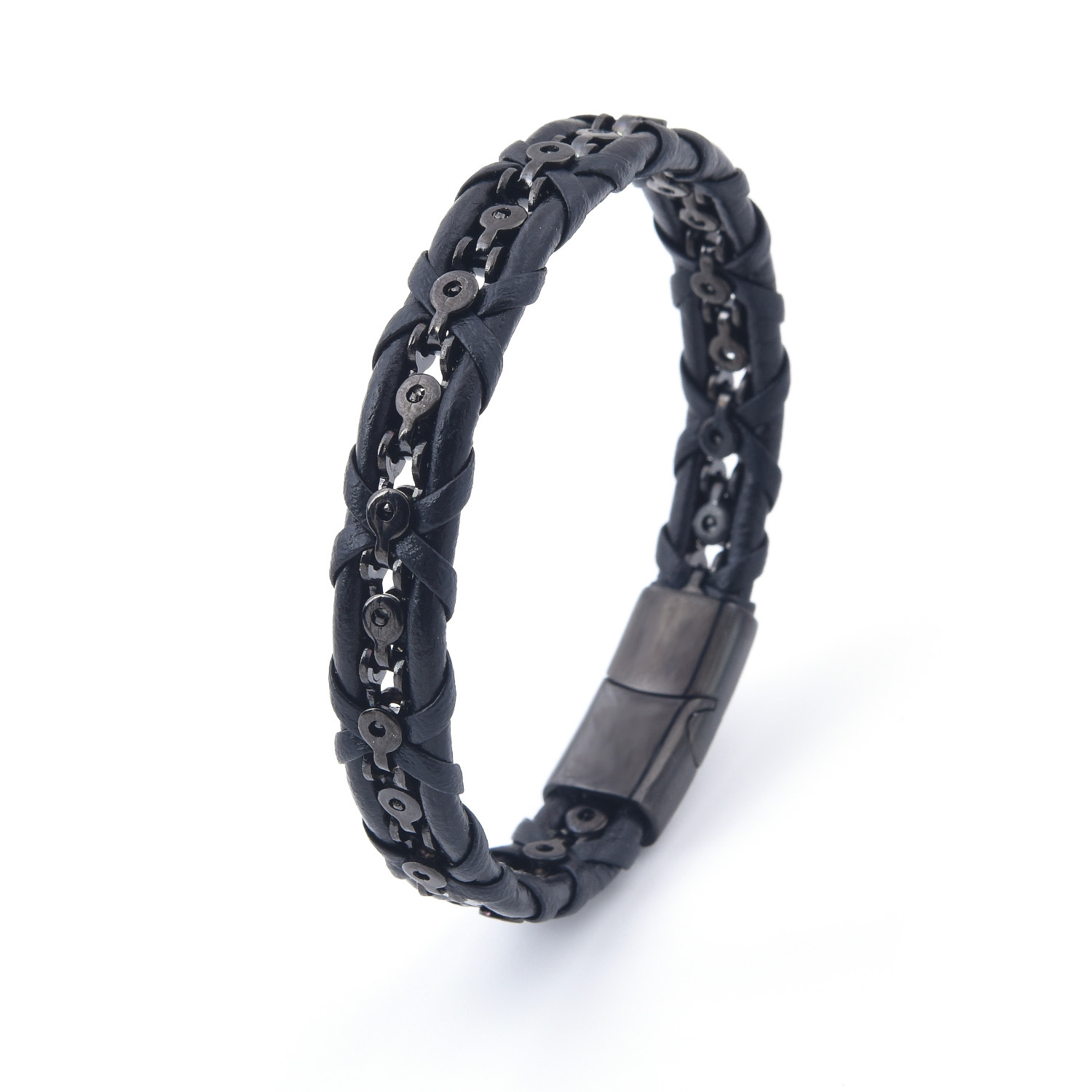 Men's Retro Punk Leather Bracelet