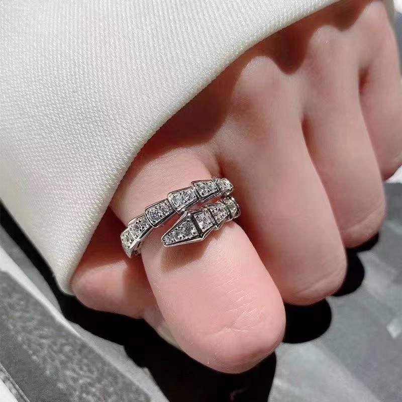 Snake Design Adjustable Ring