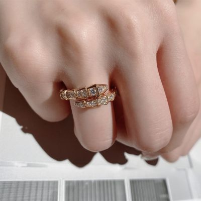 Snake Design Adjustable Ring