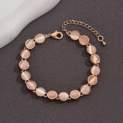 Elegant Cat Eye Beaded Ladies Bracelet