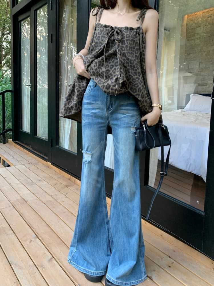 Leopard Spaghetti Strap Top