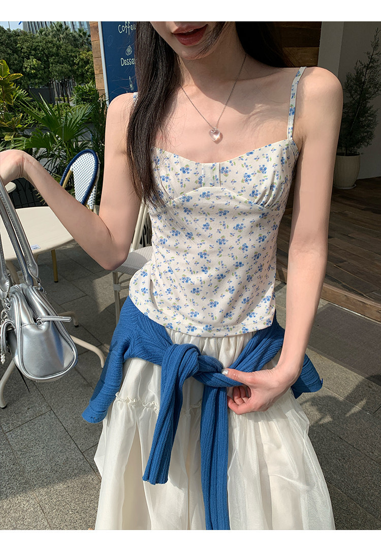Lace Cami Top with Built-in Bra