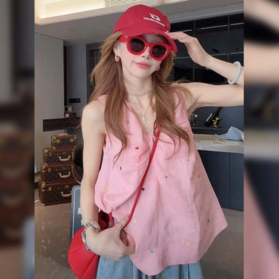 Korean Sweet V-neck Tank Top