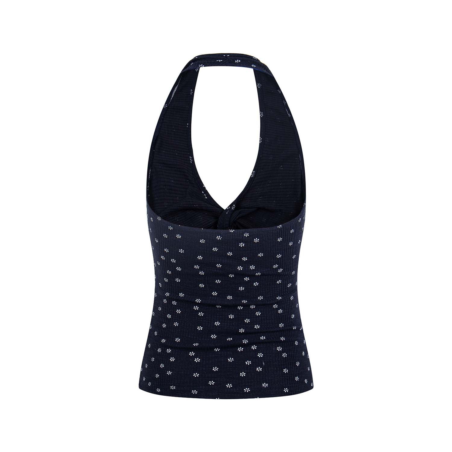UNBDNS Floral Halter Tank Top