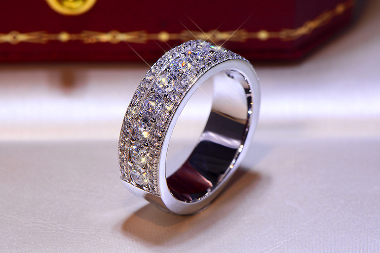 Gold-plated Micro Zircon Ring