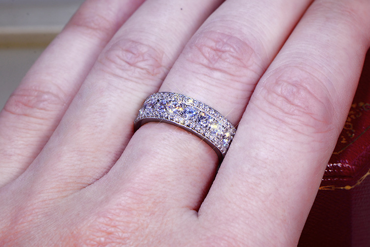 Gold-plated Micro Zircon Ring