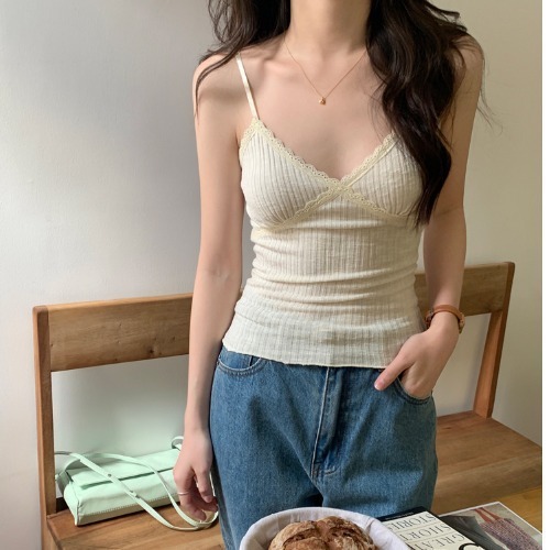 Lace V-neck Cross Bralette Top