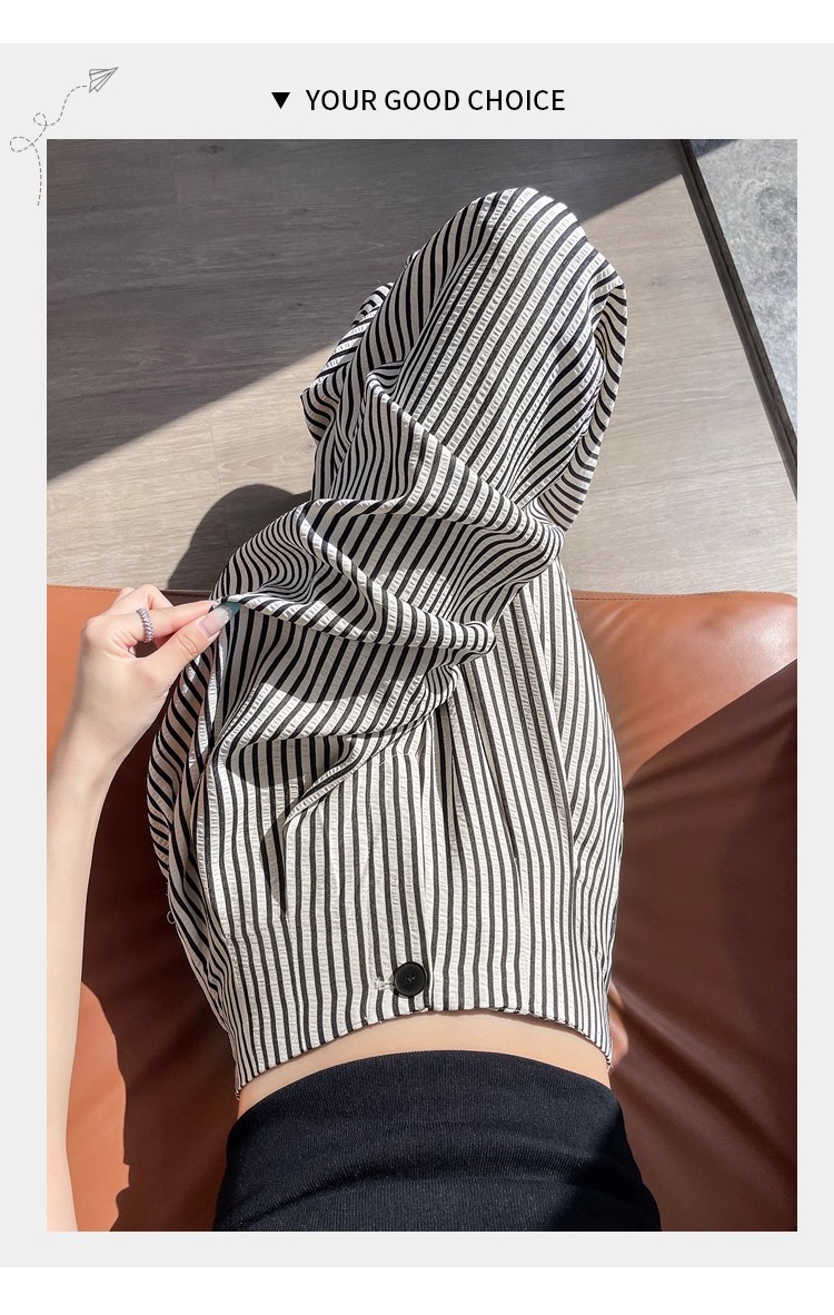 Women's Ice Silk Striped Pants