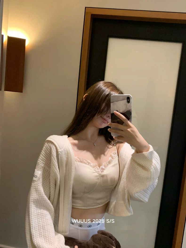 3/4 Sleeve V-neck Knit Sun Protection Women's Top