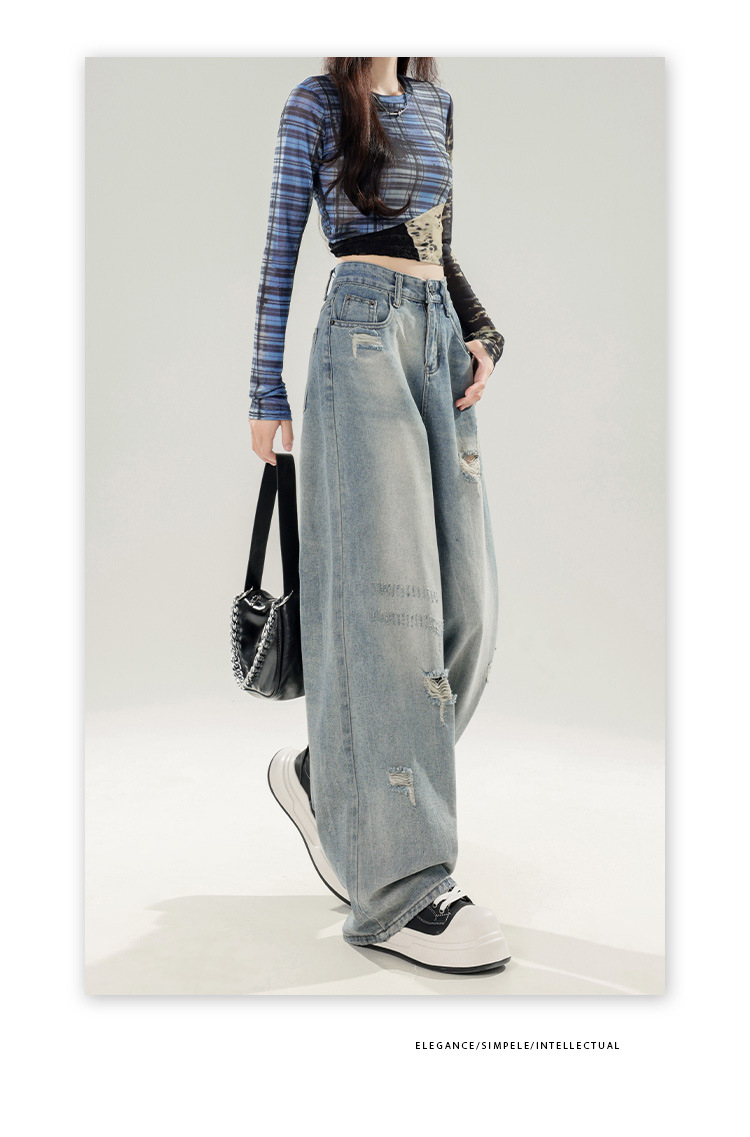 Women's Wide Leg Denim Pants
