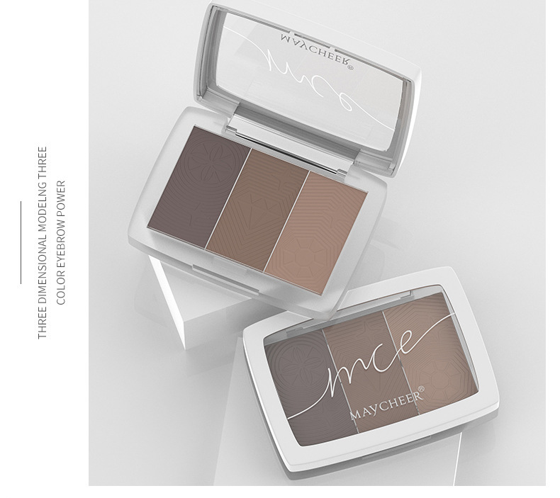MAYCHEER 3-Color Eyebrow Powder