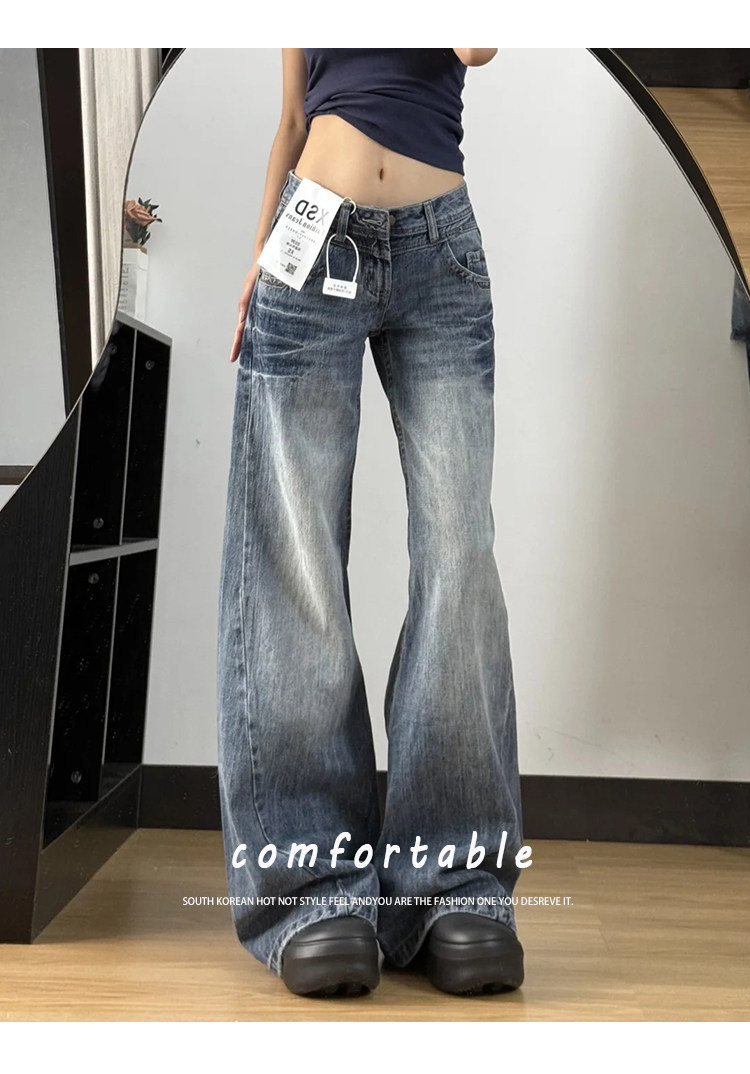 Women's Retro Low-Waist WideLeg Jeans