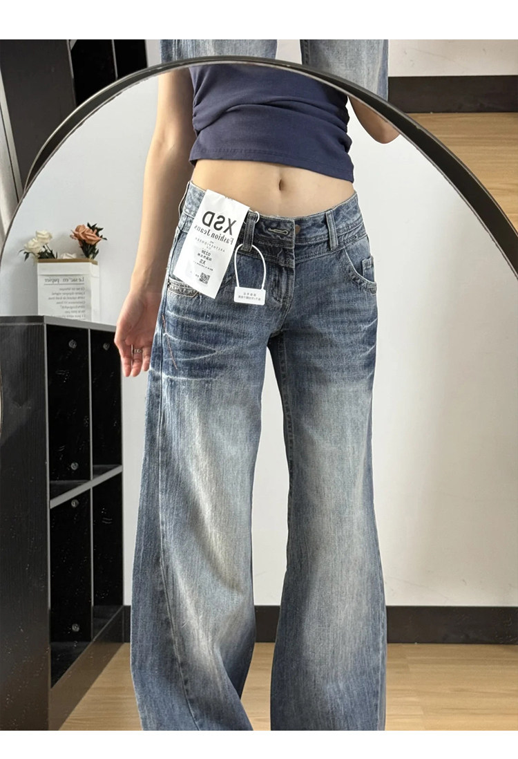 Women's Retro Low-Waist WideLeg Jeans