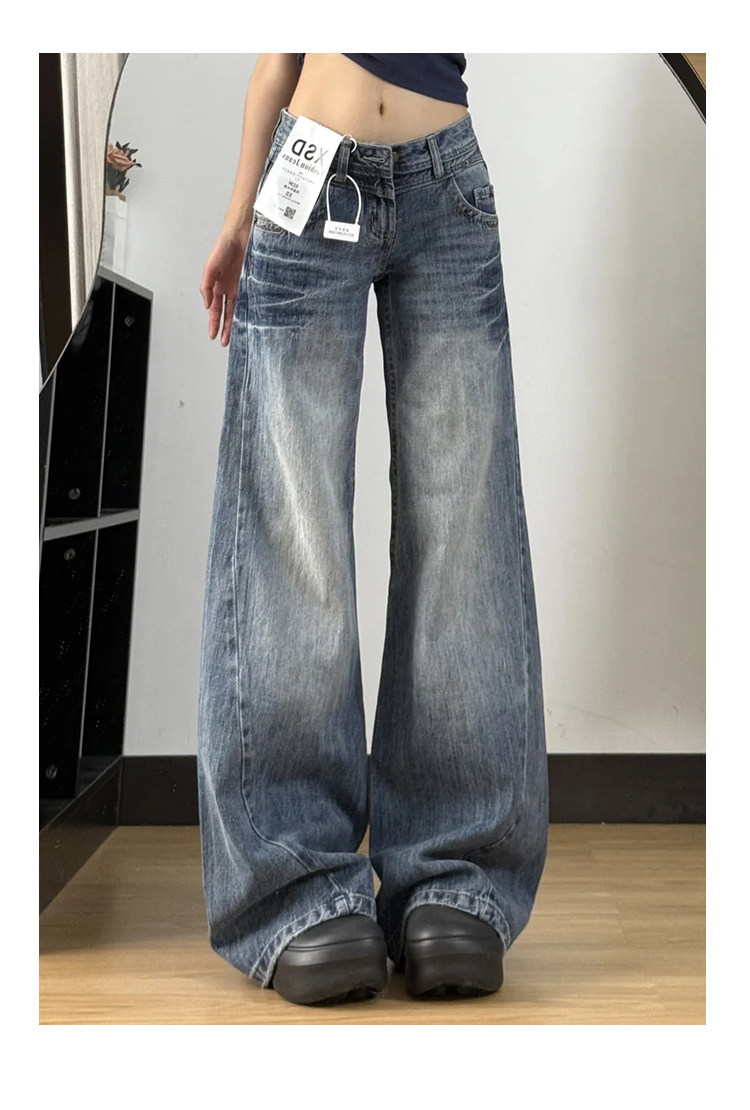Women's Retro Low-Waist WideLeg Jeans