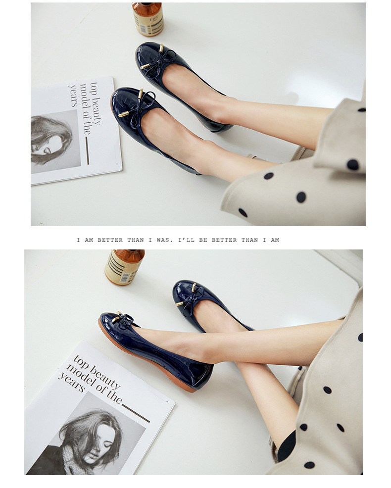 Women's Foldable Bow Flat Shoe