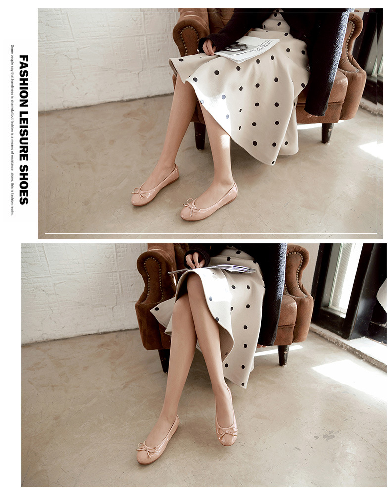 Women's Foldable Bow Flat Shoe