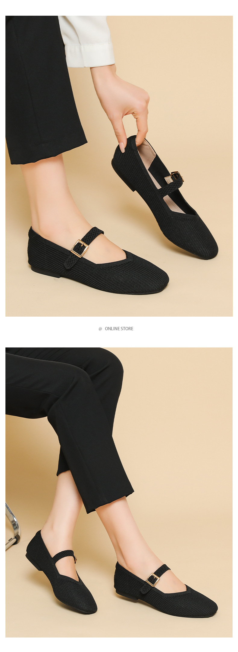 Women's Mary Jane Buckled Flats