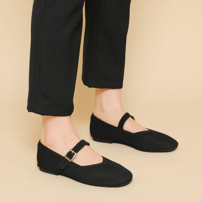 Women's Mary Jane Buckled Flats