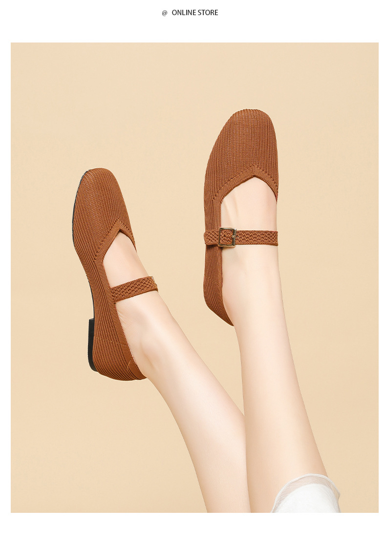 Women's Mary Jane Buckled Flats