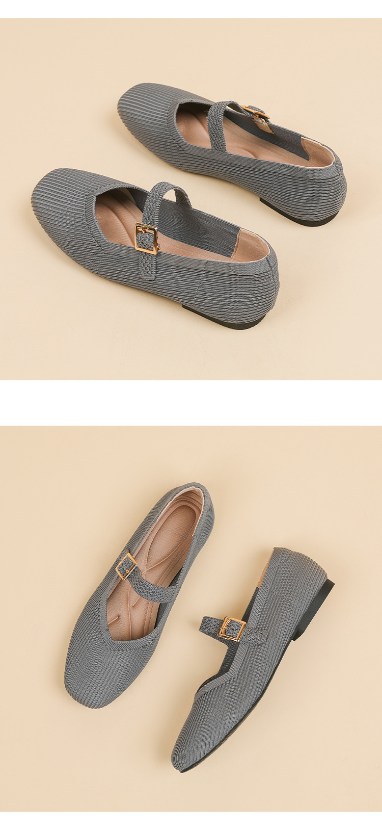Women's Mary Jane Buckled Flats