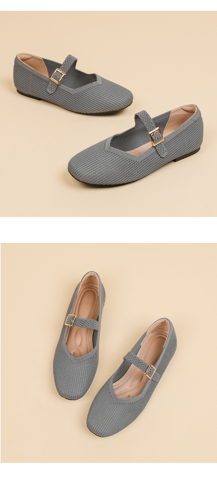 Women's Mary Jane Buckled Flats