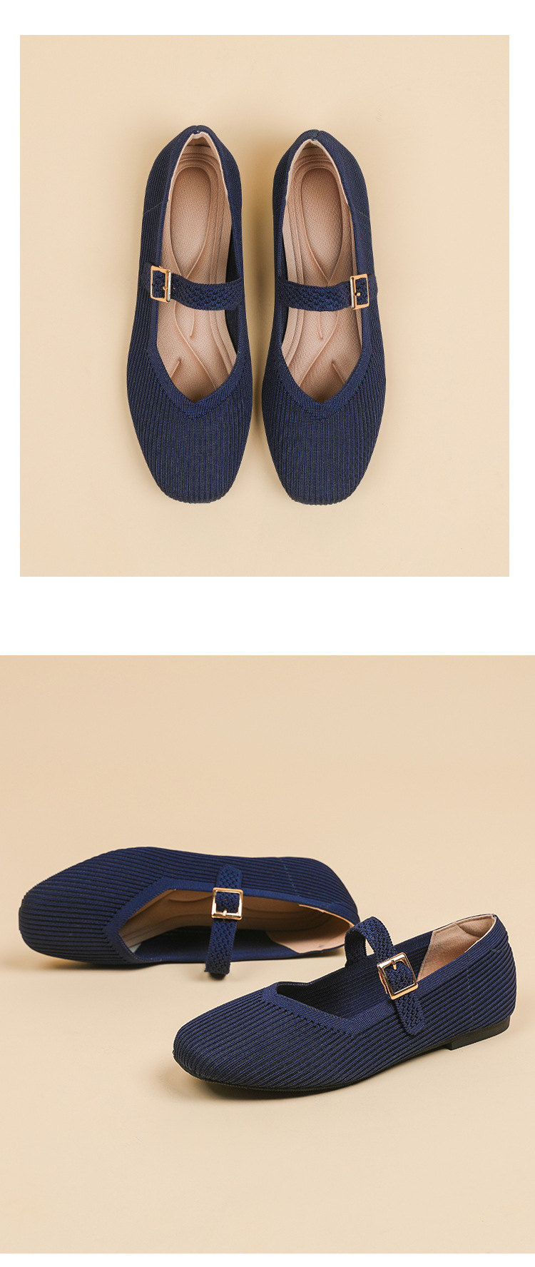Women's Mary Jane Buckled Flats