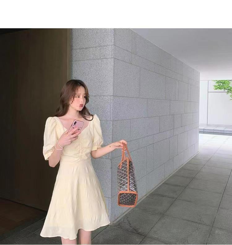 French V-neck Backless Dress