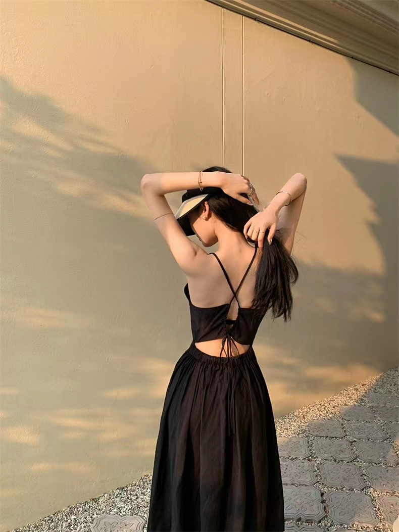 Bohemian Tie-Dye Halter Dress