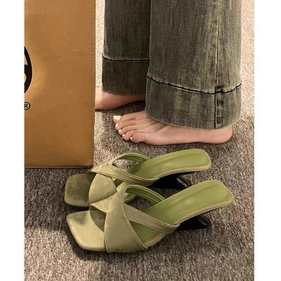 2025 Summer French Wedge Slide Sandals