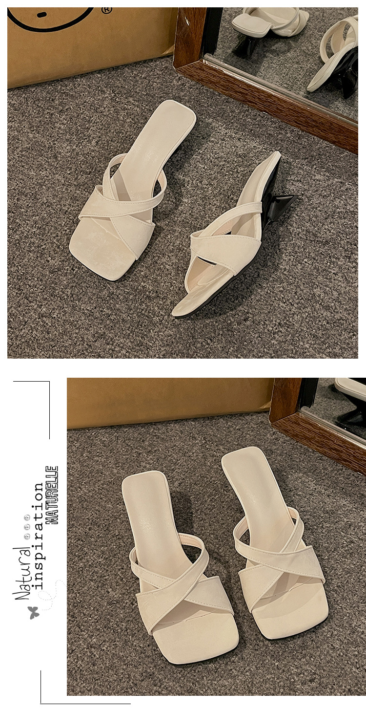 2025 Summer French Wedge Slide Sandals